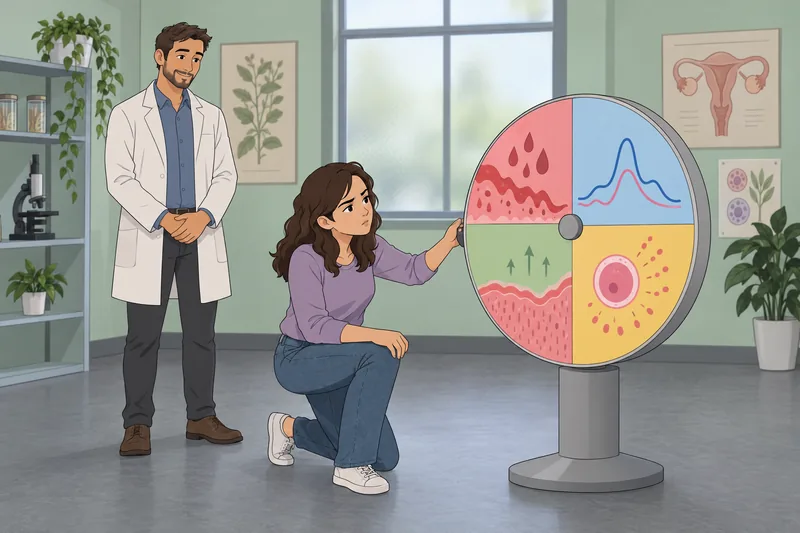 Female Reproductive System study uses a cycle wheel.
