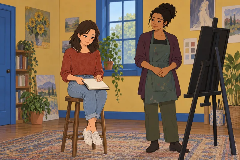 Female to Female: a quiet hallway conversation.