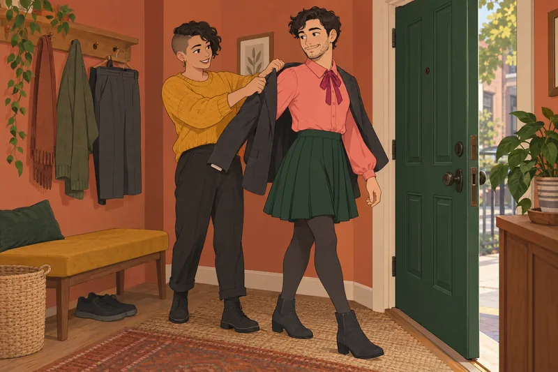 Quiz de estilo femboy y expresión de género—hombre-adulto-prueba-bota-amigo-apoya