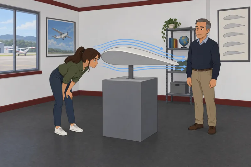 El cuestionario sobre aviones examina un motor.