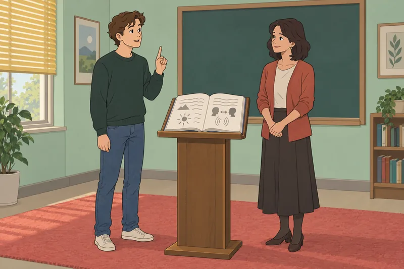 El cuestionario sobre figuras ocurre en clase.
