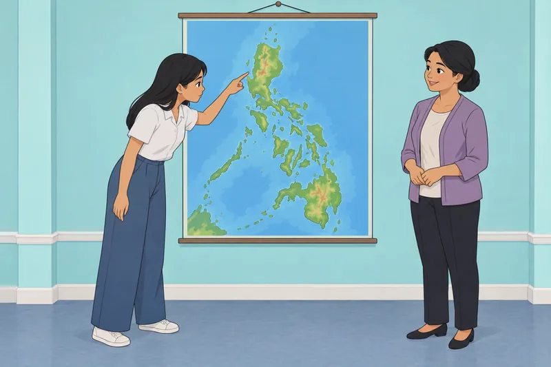 El cuestionario sobre Filipinas: visitante ve un jeepney.