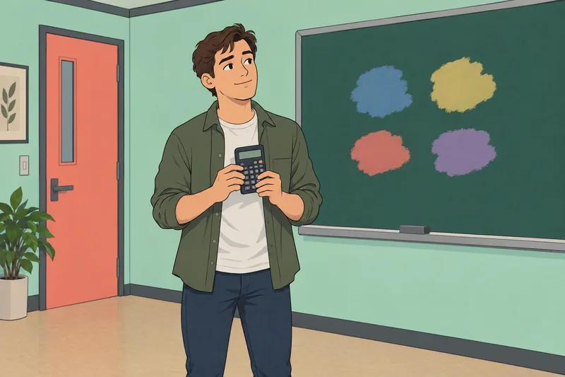 El cuestionario sobre razones ocurre en clase.