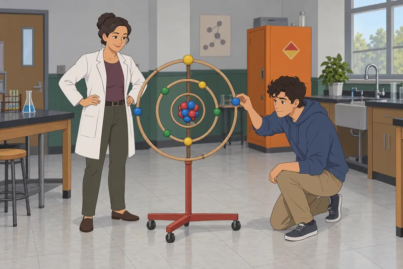 First 20 Elements guide an atom model.
