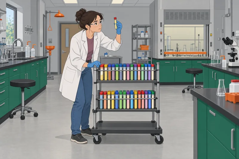 Resuelve el cuestionario sobre los elementos en laboratorio.