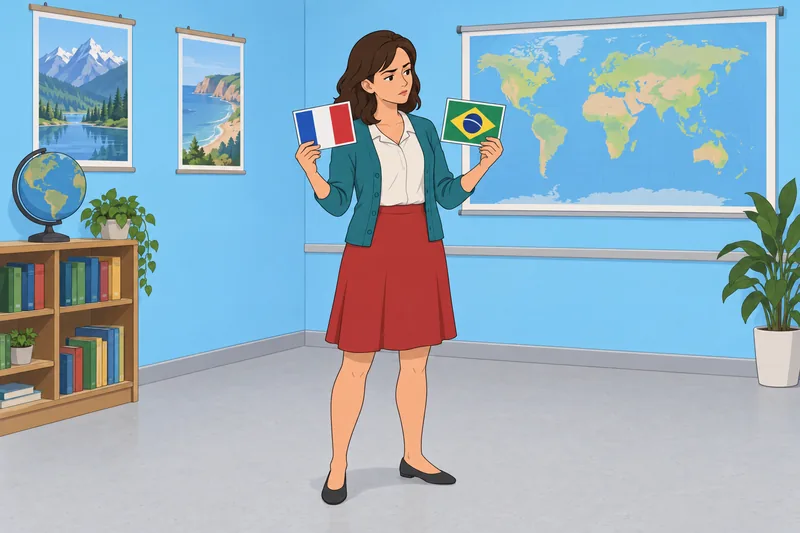 Flag Quiz Hard shows a learner comparing flags.