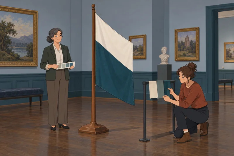 El cuestionario sobre las banderas continúa en museo.