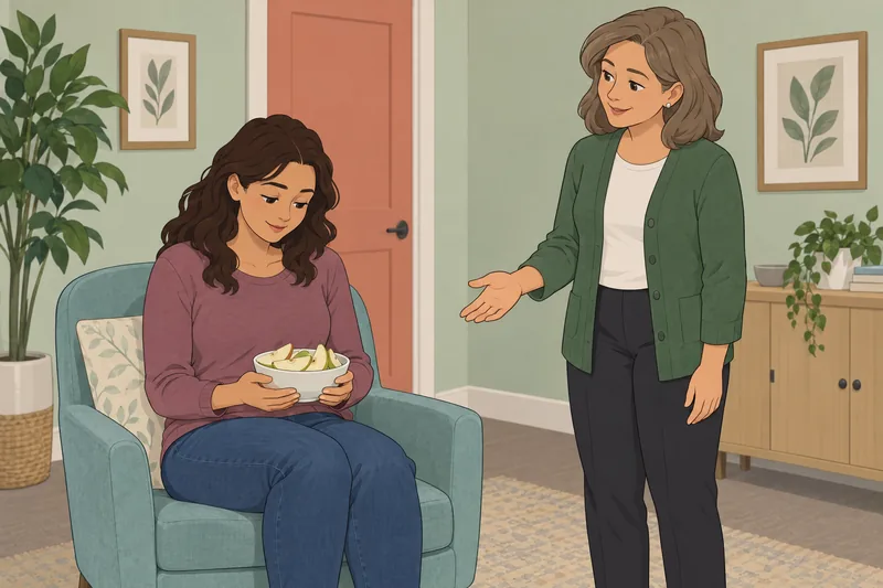 Food Acceptance and awareness guides a grocery choice.