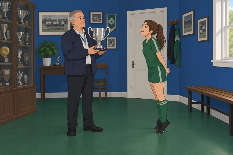Football Quiz shows a goalkeeper securing the ball.