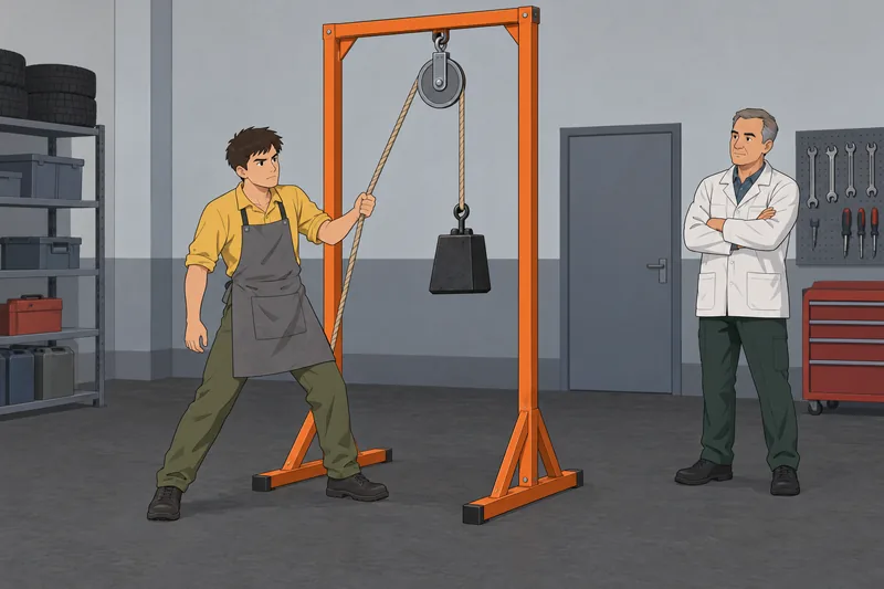 Force and Motion explained by a moving crate.