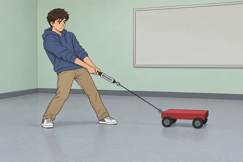 Forces Quiz shows a cart on a ramp.