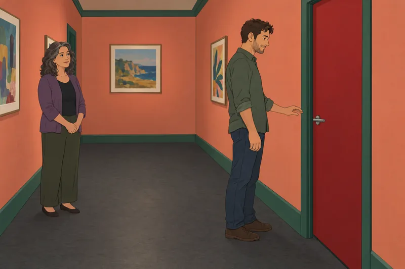 Freaky Test captures a calm doorway pause.