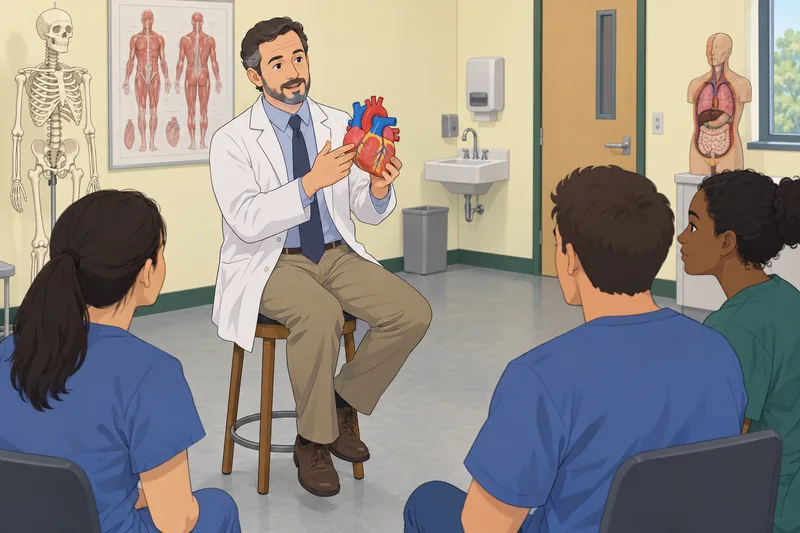 Free Anatomy Quiz shows a heart model.