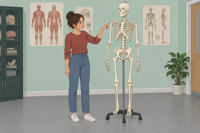 Free Anatomy Quiz shows a skeleton lesson.