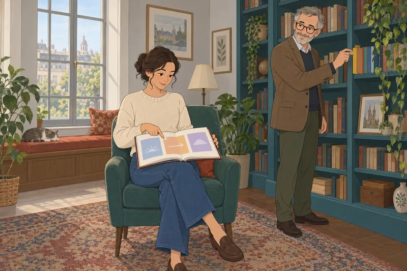 cuestionario sobre el futuro muestra un cuaderno.