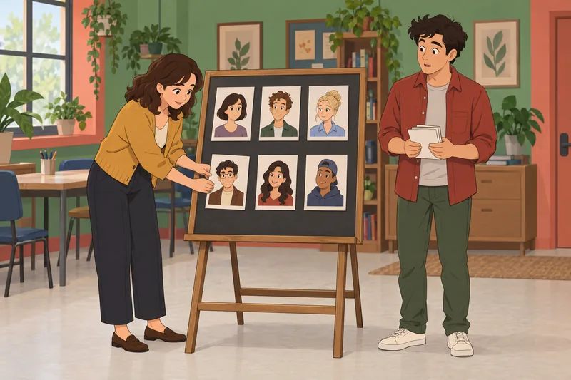 La trivia de Friends muestra tarjetas de personajes.