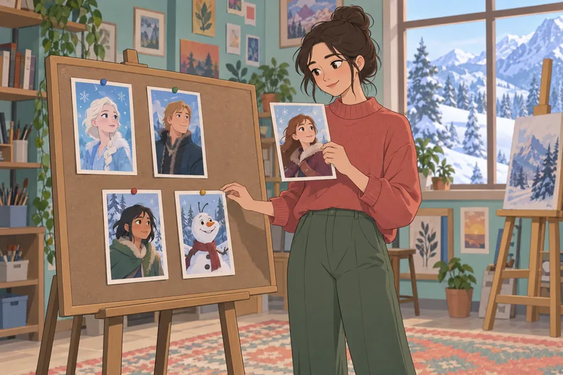 Quiz de personajes muestra una elección reflexiva.
