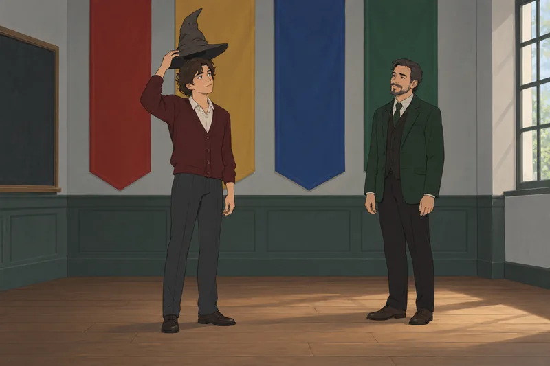Full Pottermore Quiz shows four house tokens.