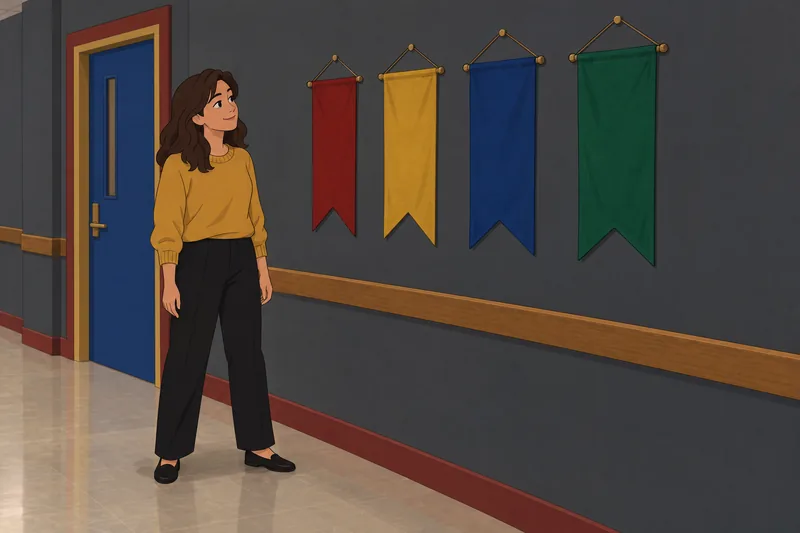 Quiz completo de muestra cuatro puertas coloridas.