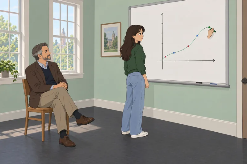 Functions Quiz presents a student interpreting a graph.