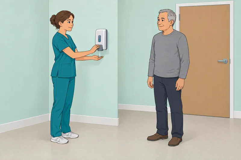 Fundamentals of Nursing shows careful hand hygiene.