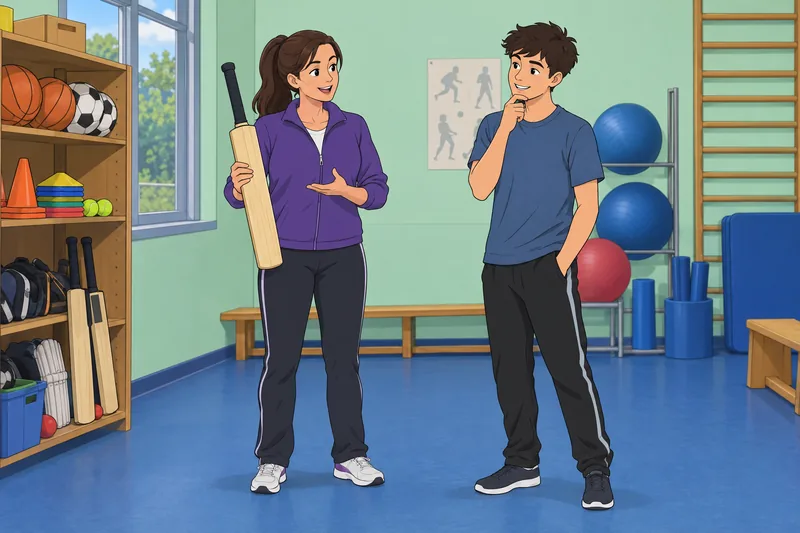 Quiz divertido sobre deportes muestra un guante.