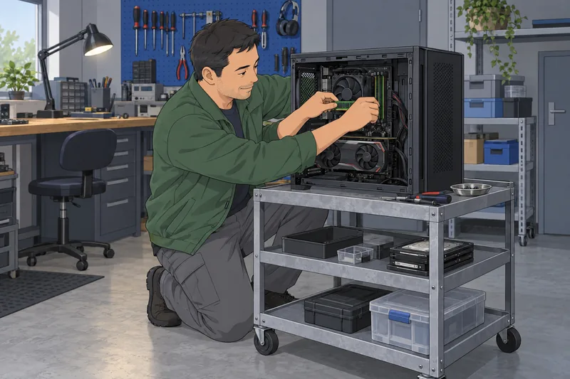 El cuestionario sobre PC muestra una GPU.