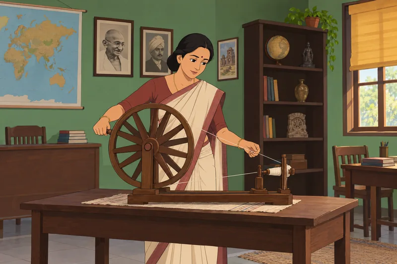 Gandhi Jayanti Quiz unfolds in a history classroom.