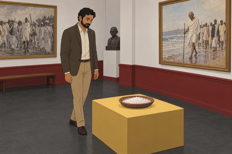 El cuestionario sobre Gandhi muestra una rueca artesanal.