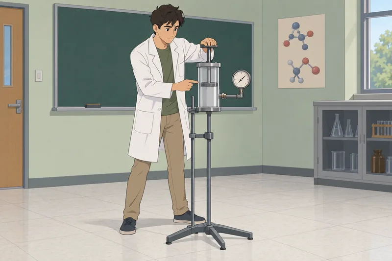 Gas Laws Quiz shows measured gas volume.