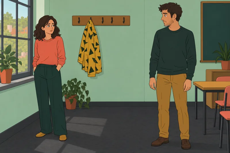 de gaydar (solo: una adulta observa una chaqueta.