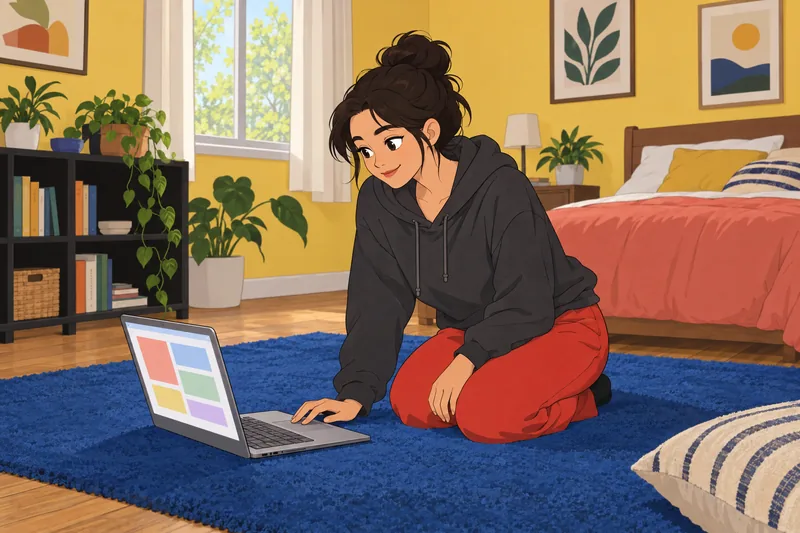 Gen Z Quiz shows creator at a laptop.