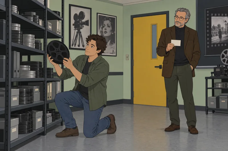 General Film Quiz shows a projectionist.