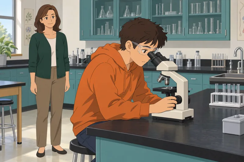 General Knowledge Quiz features microscope study.