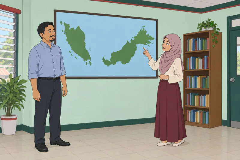 Un cuestionario de cultura recorre el mapa malasio.