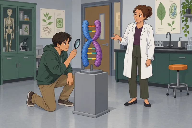 Genotype Quiz shows a chromosome model.