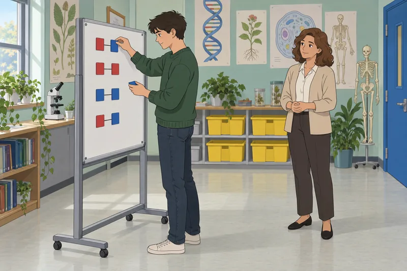 Genotype Quiz shows allele sorting in class.