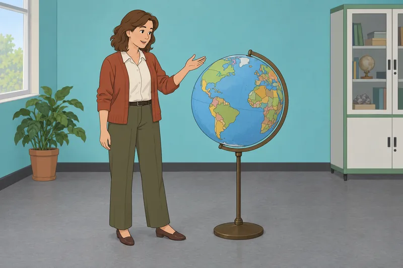 El concurso de geografía muestra una visita guiada.