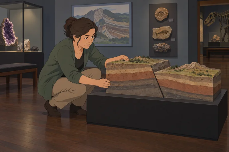 El cuestionario de geología muestra una falla.