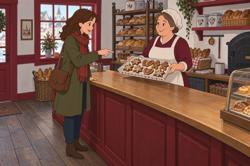 El cuestionario sobre la Navidad alemana muestra dulces.