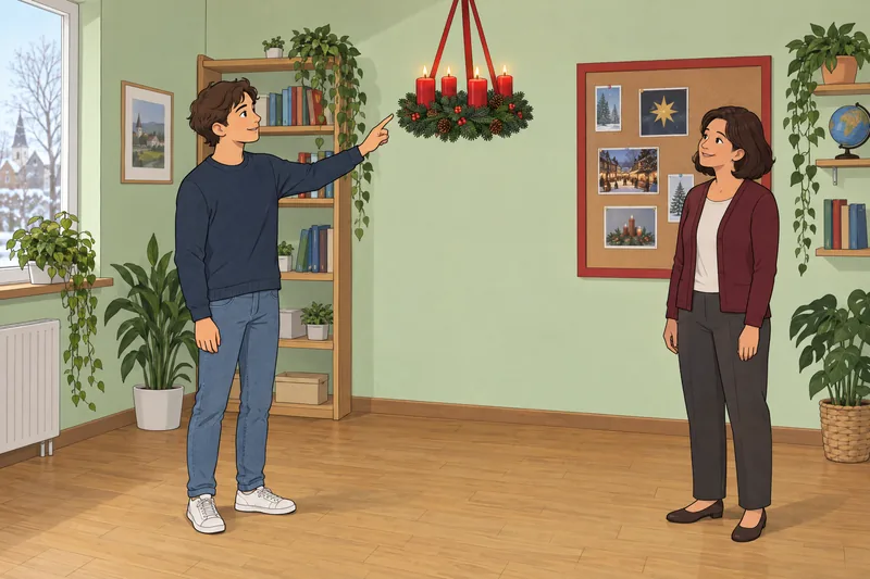 El cuestionario sobre la Navidad alemana incluye calendario.