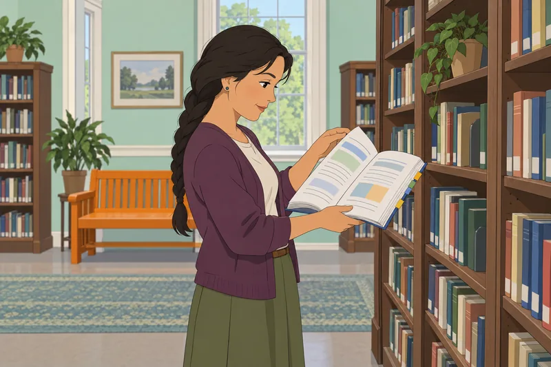 Gerund vs Participle in a library.