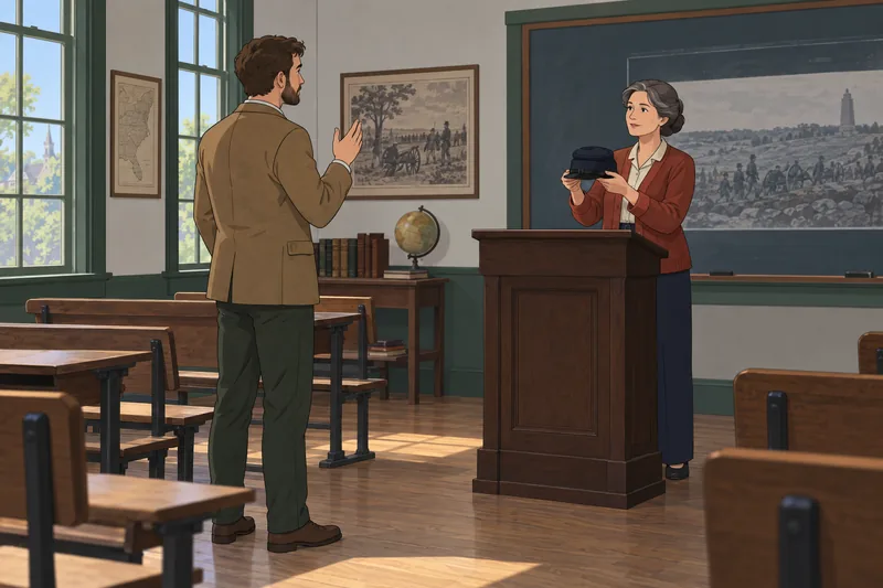 Gettysburg Quiz presents a Lincoln speech exhibit.