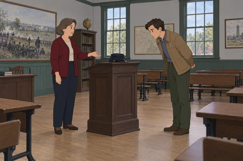 El cuestionario sobre Gettysburg presenta un archivo.