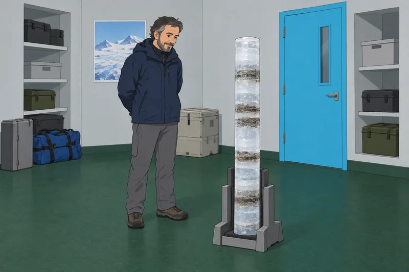 El cuestionario sobre glaciación presenta una roca errática.