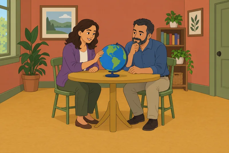 Global Social Identification appears beside a tabletop globe.