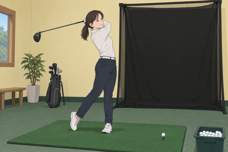 Golf Ball Fitting: A technician checks compression.