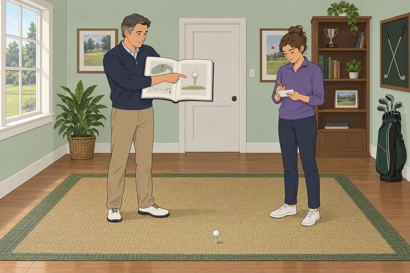 El cuestionario de golf muestra una regla práctica.