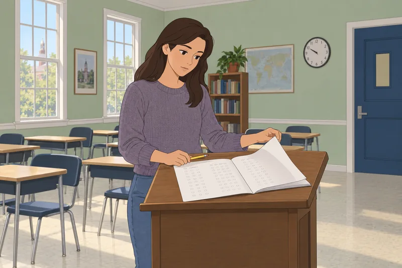 minicuestionario del GRE: estudiante resuelve una práctica.