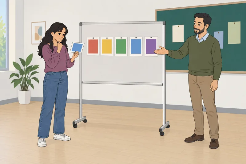 El cuestionario de vocabulario muestra tarjetas didácticas.